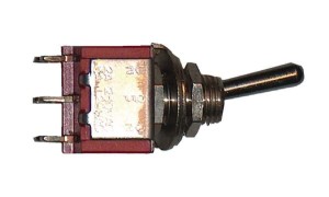 Przełącznik, mini, on-off-on, 2-biegunowy 5649