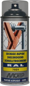 Lakier akrylowy w sprayu, RAL 7021 szary 400 ml 07149