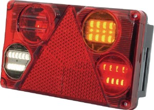 Lampa tylna zespolona LED, prawa, prostokątna, 12/24V Kramp LA40023