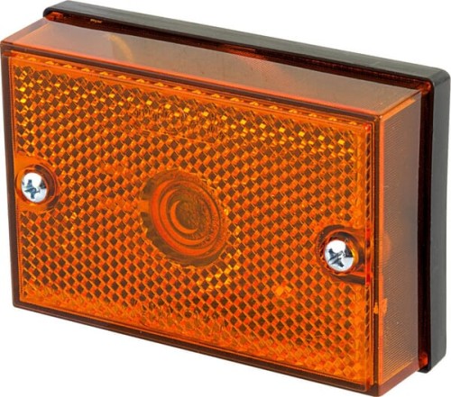 Lampa obrysowa, prostokątna, 12/24V pomarańczowa, przykręcana Waś 1400690430 - Intertraktor