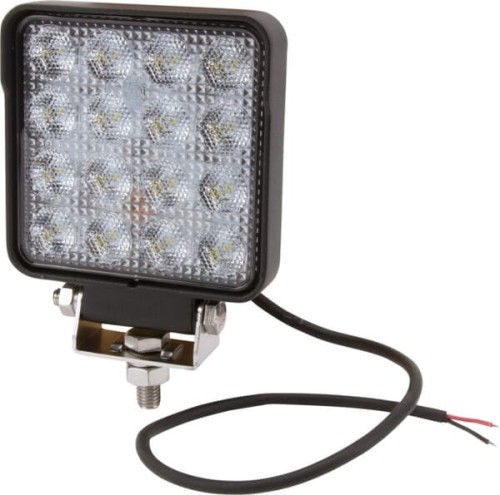Lampa robocza LED, kwadratowa, 25W 3040 lm 10/30V światło rozproszone 16 LED Kramp LA10023 - Intertraktor