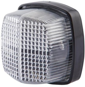 Lampa obrysowa 5W kwadratowa 12V przezroczysta/biała przykręcana 62x42x62 mm Hella 2PF004081001