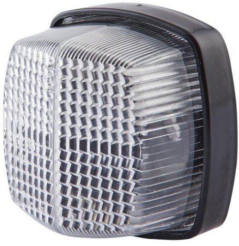 Lampa obrysowa 5W kwadratowa 12V przezroczysta/biała przykręcana 62x42x62 mm Hella 2PF004081001 - Intertraktor