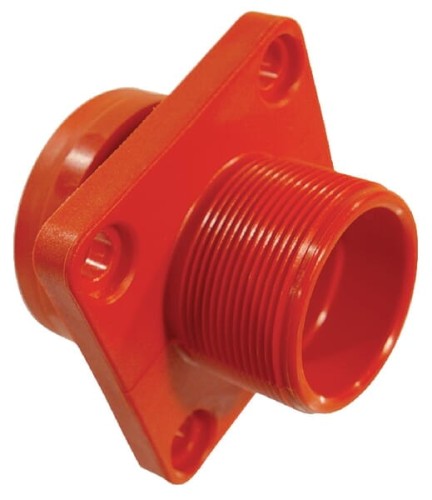 Kołnierz przyłączeniowy 1-1/4" gwint zwenętrzny do króćca na wąż, kwadrat 55 mm 10421532 - Intertraktor