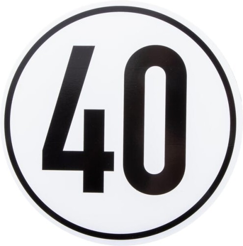 Tablica ostrzegawcza 40 km/h BL40 - Intertraktor