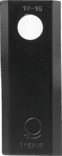 Nożyk kosiarki rotacyjnej prawy 115x45x4 mm otwór Ø 18.25 mm okrągły pasuje do Kuhn/John Deere/New Holland 25 szt. 55906100KR - Intertraktor