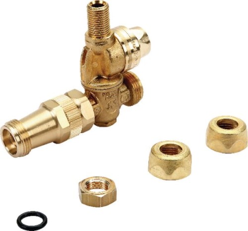 Mosiężny uchwyt dyszy M62 z 2 przyłączami i zabezpieczeniem przed skraplaniem 626278 - Intertraktor