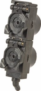 Pokrywa z ociekaczem oleju, podwójna, rozstaw 61 mm 45° TARV26145GR