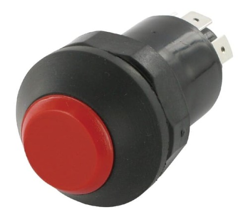 Przełącznik przyciskowy, wału WOM, okrągły, czerwony 11145340PN - Intertraktor