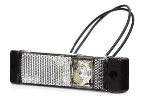 Lampa obrysowa LED, prostokątna, 12/24V z przewodem Kramp LA30142