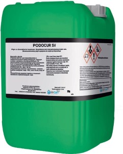 PODOCUR SV - Kwaśny płyn do dezynfekcji racic, 6 kg PODOCURSV6