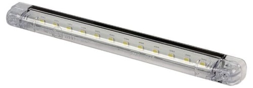 Lampa obrysowa LED, prostokątna, 12/24V przezroczysta, przykręcana Waś 1400300560 - Intertraktor