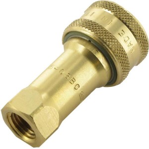Szybkozłącze gniazdo 1/4" gwint wew. 1/4" NPT z zaworem grzybkowym HNV-F5 HNV14NPTF5