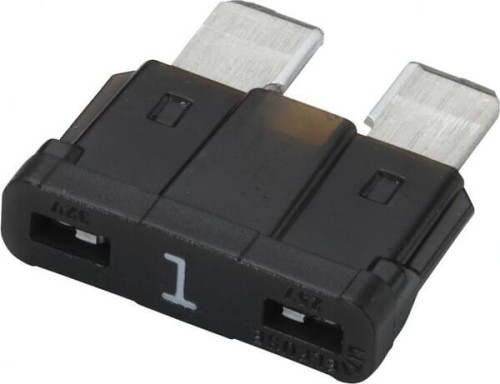 Bezpiecznik płaski, 32V 1A L=18.8 mm czarny op. 5 szt. Hella 8JS711683831 - Intertraktor