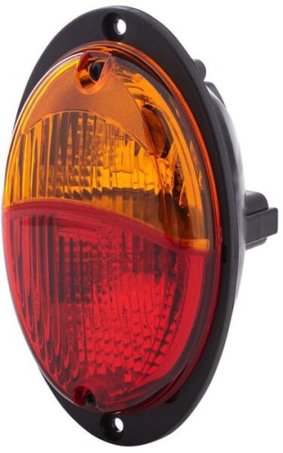Lampa zespolona tylna, owalna 12/24V czerwona/pomarańczowa przykręcana z wtyczką Deutsch Hella 2SD343130377 - Intertraktor