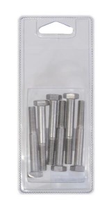 Śruba pół gwint M8x60 mm stal szlachetna A2 6 szt. KR931860RVSP006