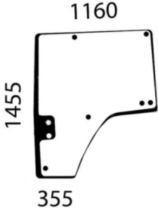 Szyba drzwi, lewa R564765