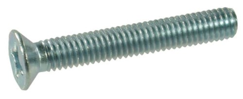 Wkręt z łbem stożkowym płaskim z nacięciem krzyżowym kl. 4.8 ocynk Kramp, M5 x 50 mm 965550P100 - Intertraktor