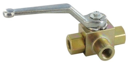 Zawór kulowy 3-drożny 1/4" otwory T KH3KSR04T - Intertraktor