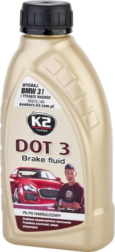 Płyn do układów hamulcowych DOT-3 K2, 0,5 l 1074721105 - Intertraktor