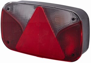 Lampa tylna zespolona prawa prostokątna, 12V przykręcana Hella 2VP998232261