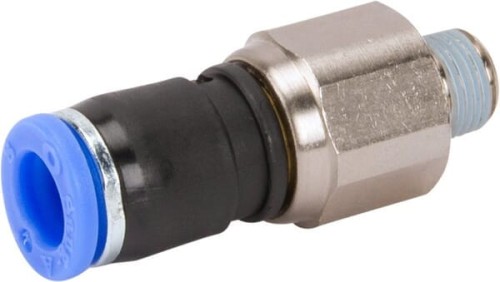 Złącze wtykowe proste, obrotowe, gwint zew. 1/8" 8 mm Kramp SCRMT818P - Intertraktor