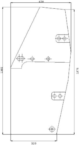 Szyba drzwi 134721011N - Intertraktor