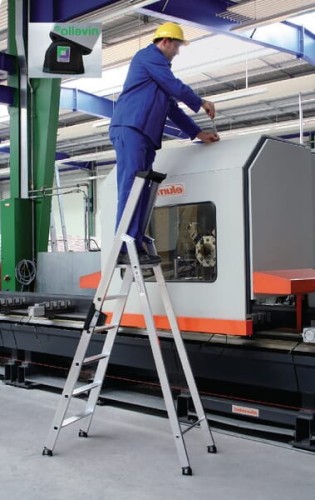 Drabina stojąca jednostronna 1x6 stopni 40106GST - Intertraktor