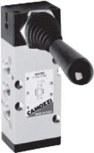 Zawór 5/3-drożny, ręczny dźwigniowy 474900