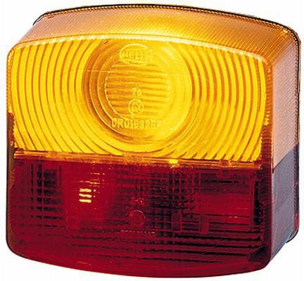 Klosz lampy, czerwony/pomarańczowy, kwadratowy tylny/lewy/prawy Hella 9EL118614011 - Intertraktor