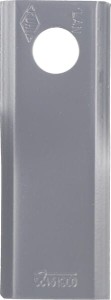 Nożyk kosiarki rotacyjnej prawy 122x45x4 mm otwór Ø 18.25 mm okrągły pasuje do Kuhn 25 szt. 56451300