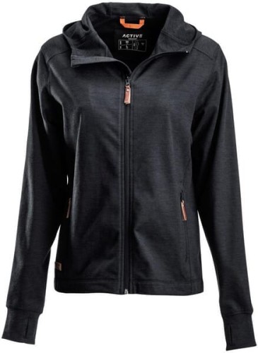 Polar z kapturem zapinany na zamek błyskawiczny, damski, antracytowy, roz. XS KW5011301811046 - Intertraktor