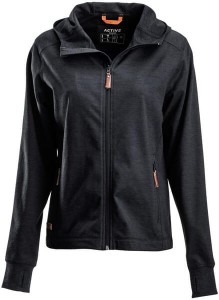 Polar z kapturem zapinany na zamek błyskawiczny, damski, antracytowy, roz. M KW5011301811050