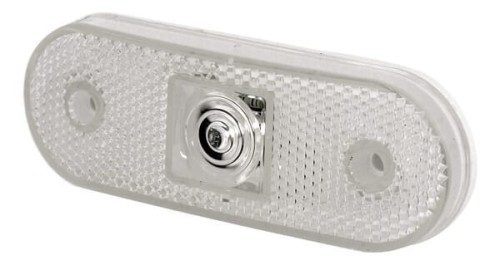 Lampa obrysowa LED, prostokątna, 12/24V przezroczysta, przykręcana Waś 1400690530 - Intertraktor