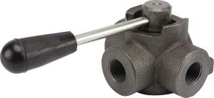 Rozdzielacz obrotowy 3-drożny, typ A 1/2 BSP DH103A