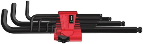 Zestaw kluczy imbusowych metrycznych z kulką BlackLaser Wera 9 ele. SC022086 - Intertraktor