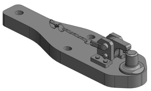 Płyta nośna zaczepu Pitonfix Claas Axion 810, 830, 850, 870 009614470A29 - Intertraktor