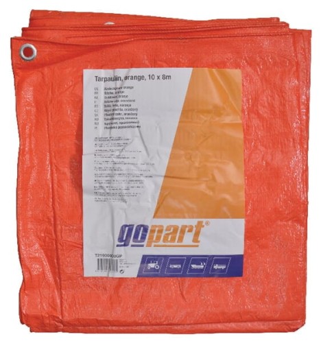 Plandeka pomarańczowa gopart, 10 x 8 m T21000800GP - Intertraktor