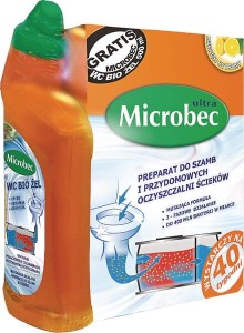 Microbec Ultra preparat do szamb i oczyszczalni ścieków 1kg + Microbec WC Bio Żel 500 ml 1705BIO020100
