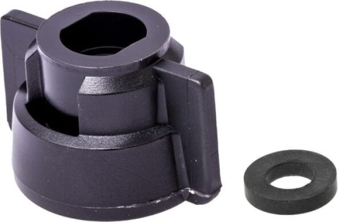 Pokrywka dyszy, bagnet, SW11L, czarny, z uszczelką, 25 szt., Geoline 8253071P025 - Intertraktor