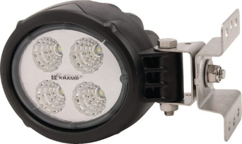 Lampa robocza LED, okrągła, 18W 1500 lm 10/30V światło rozproszone z wtyczką Deutsch, 4 LED Kramp LA10018 - Intertraktor