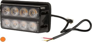 Lampa ostrzegawcza LED, 24W 12/24V pomarańczowa przykręcana 8 LED Kramp LA20012