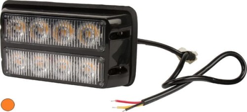 Lampa ostrzegawcza LED, 24W 12/24V pomarańczowa przykręcana 8 LED Kramp LA20012 - Intertraktor