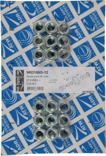 Zestaw nakrętek śruby koła M18x1.5 9RD188G12 - Intertraktor