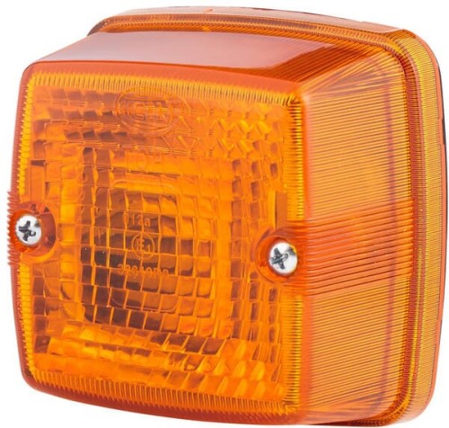 Lampa kierunkowskazu 21W, kwadratowa przykręcana 12V Hella 2BA003014011 - Intertraktor