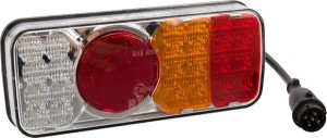 Lampa tylna zespolona LED, prawa prostokątna 12/24V 5-pinowa Kramp LA40032