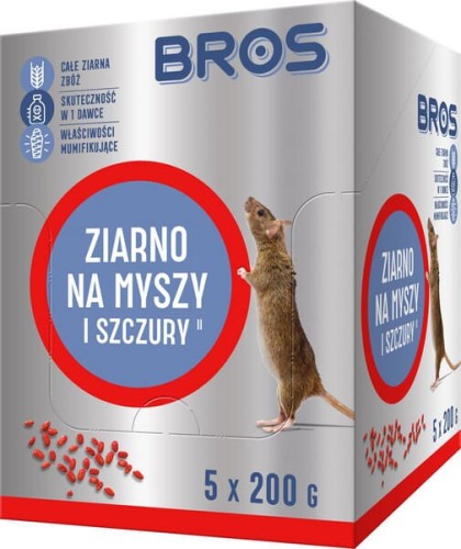 Ziarno na myszy i szczury, 1kg - 5 x doypack 200g 15941956 - Intertraktor