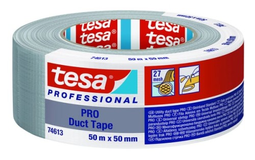 Taśma klejąca PRO, 50 m x 50 mm, szara T746130000301 - Intertraktor