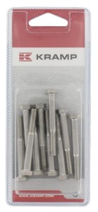 Śruba pół gwint M6x50 mm stal szlachetna A2 10 szt. KR931650RVSP010