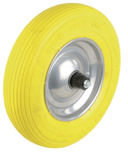 Koło kompletne 8" z łożyskiem, żółte, Starco FR1400820128Y - Intertraktor